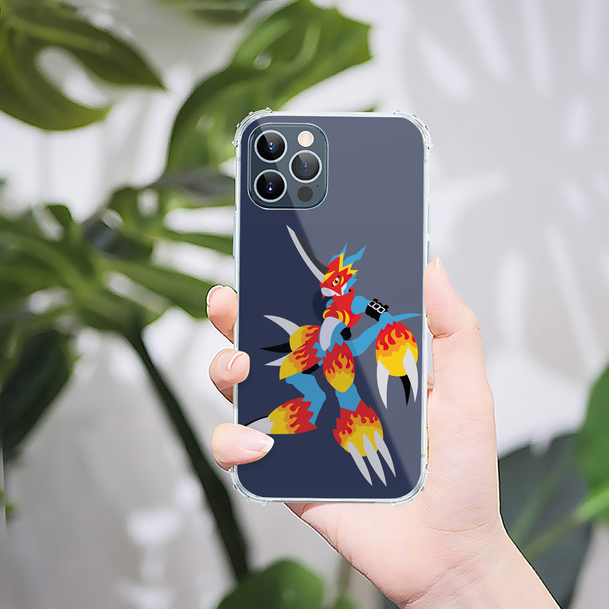 （画像用） Digimon デジタルモンスター/デジモン 【iPhone 12シリーズ対応】透明スマホケース（クリアソフトケース）